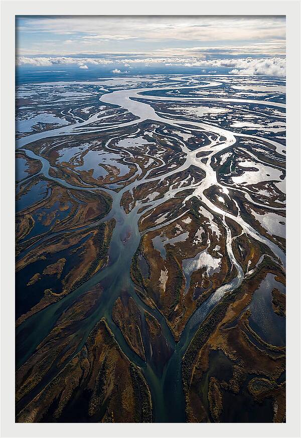 Serene Delta Landscape From Above