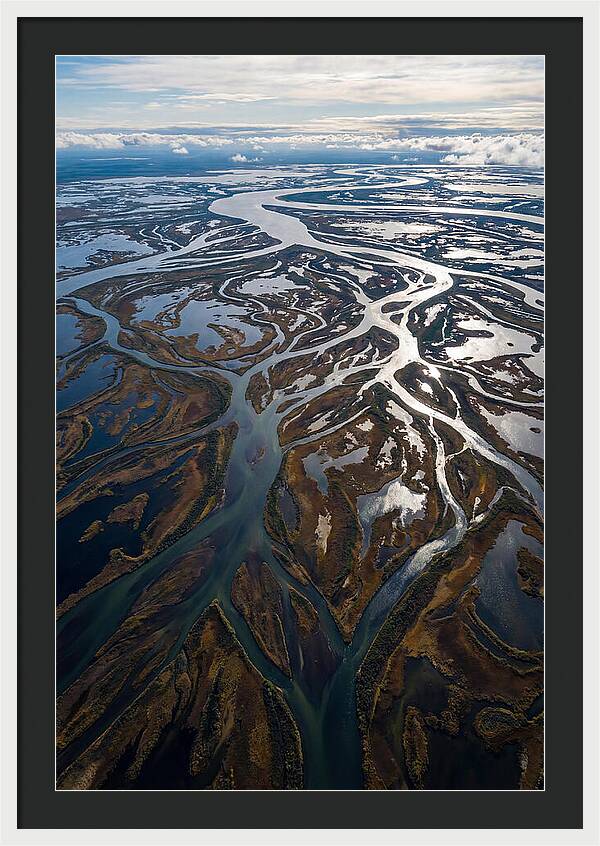 Serene Delta Landscape From Above