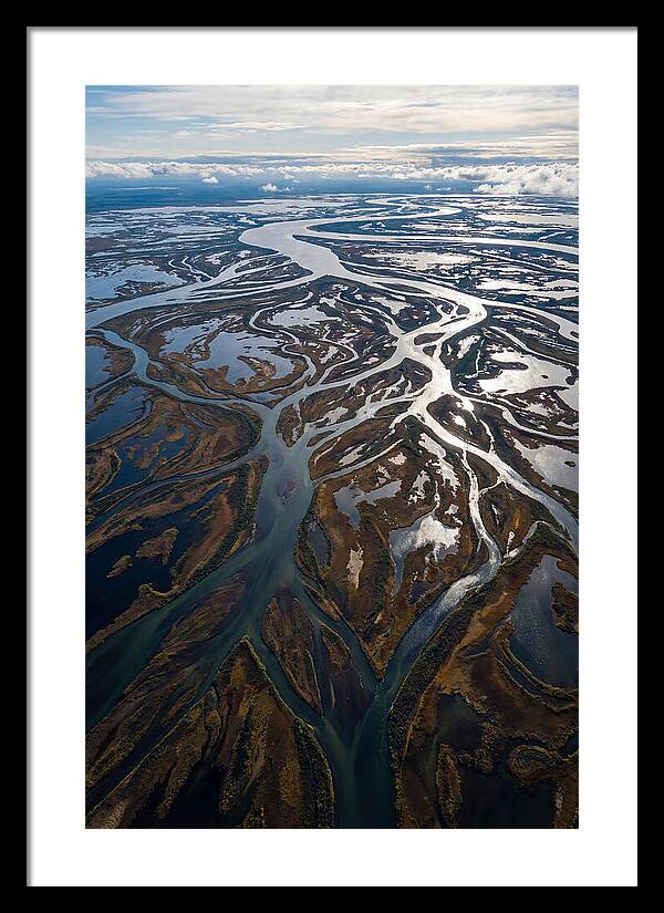 Serene Delta Landscape From Above