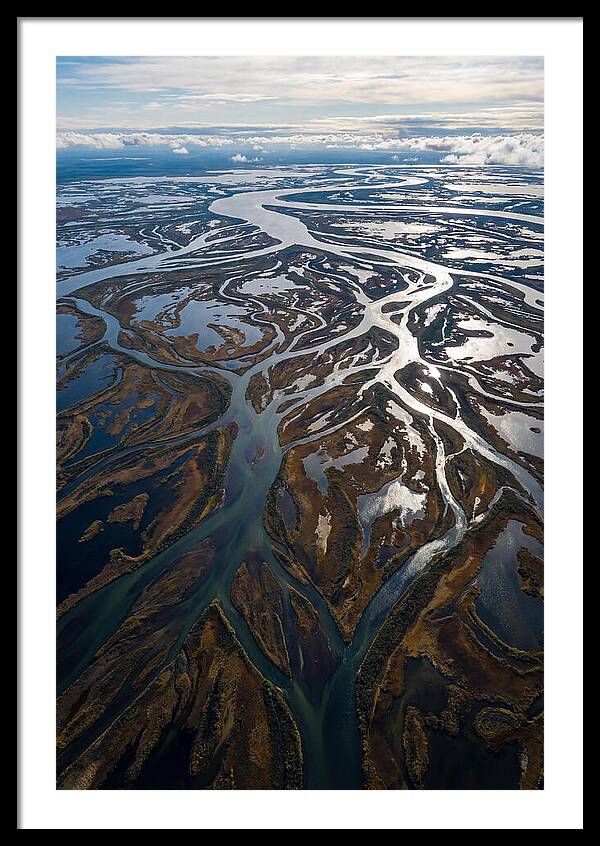 Serene Delta Landscape From Above