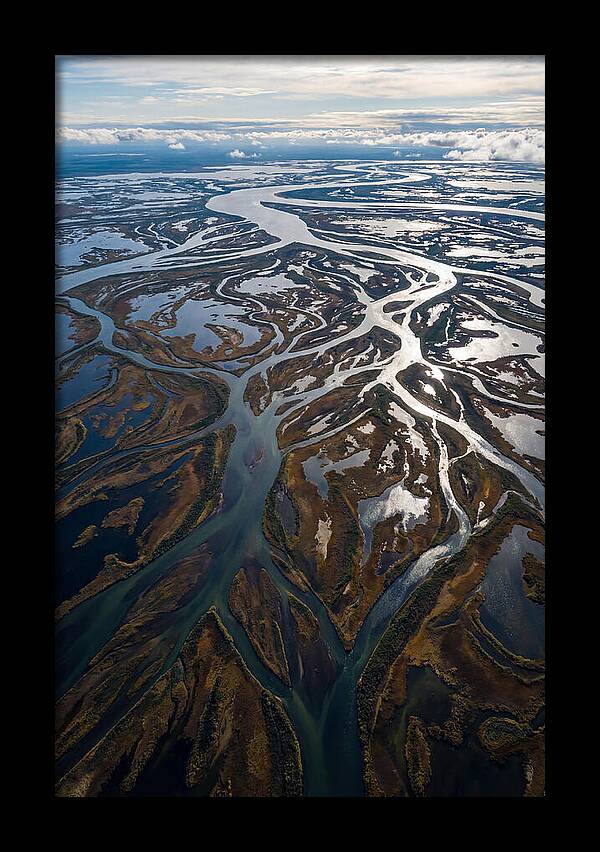 Serene Delta Landscape From Above