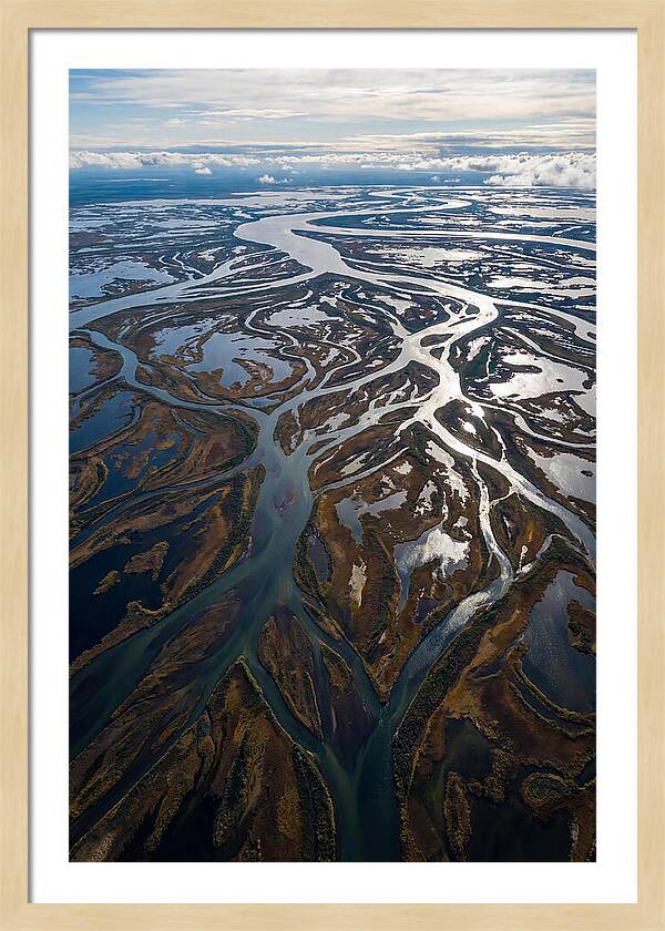 Serene Delta Landscape From Above