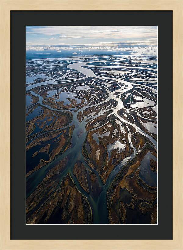 Serene Delta Landscape From Above