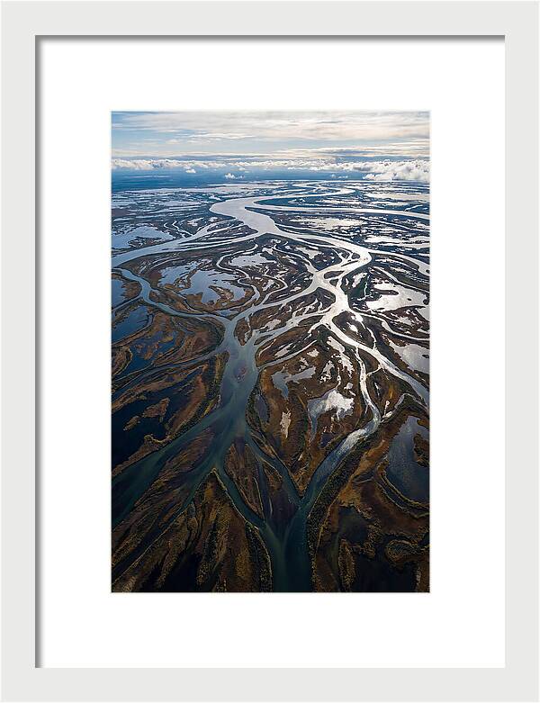 Serene Delta Landscape From Above