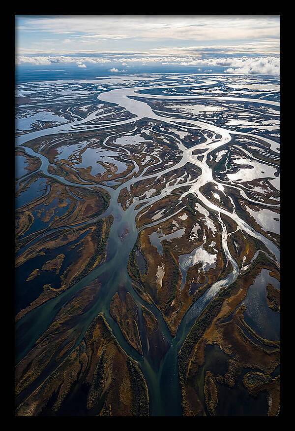 Serene Delta Landscape From Above