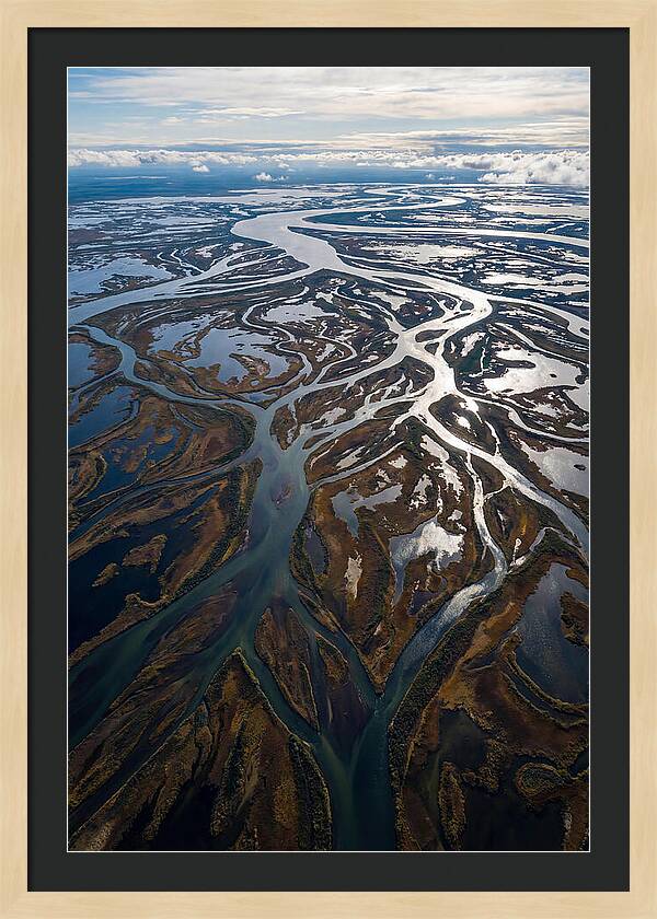 Serene Delta Landscape From Above