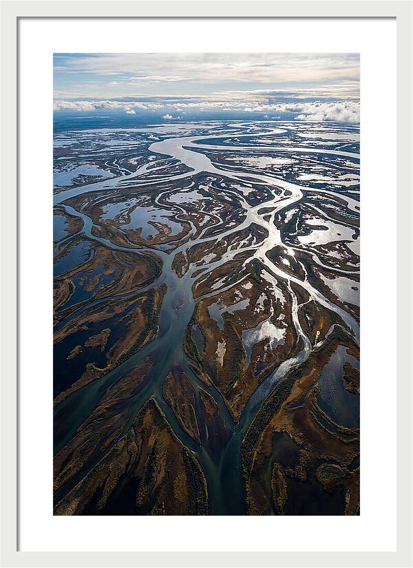 Serene Delta Landscape From Above