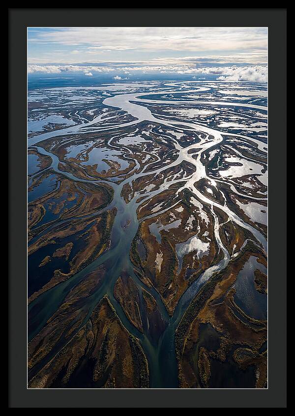 Serene Delta Landscape From Above