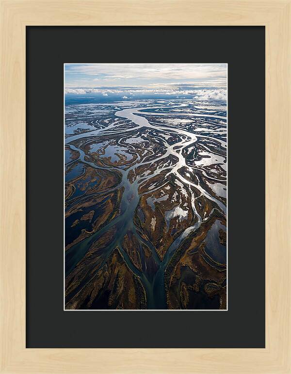 Serene Delta Landscape From Above