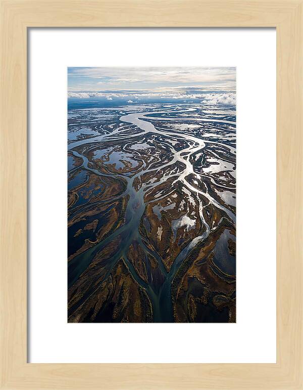 Serene Delta Landscape From Above