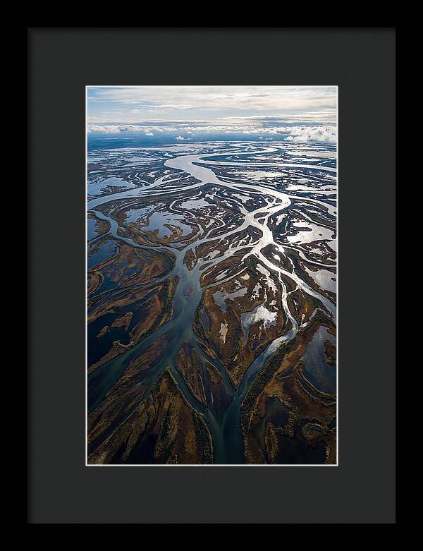 Serene Delta Landscape From Above