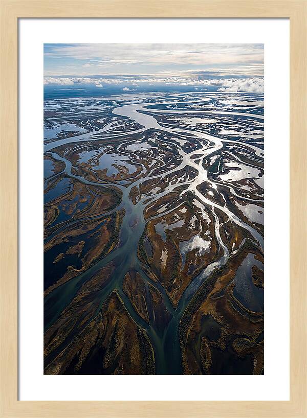 Serene Delta Landscape From Above