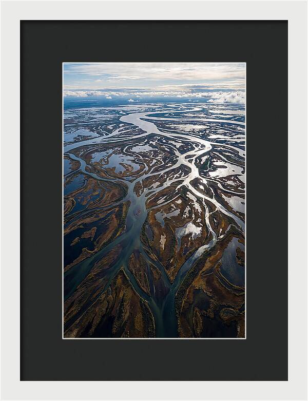 Serene Delta Landscape From Above