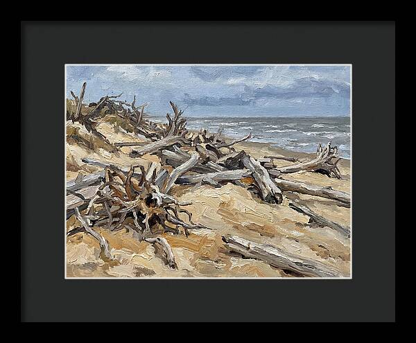 Serene Driftwood Coastline