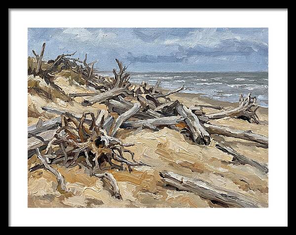 Serene Driftwood Coastline