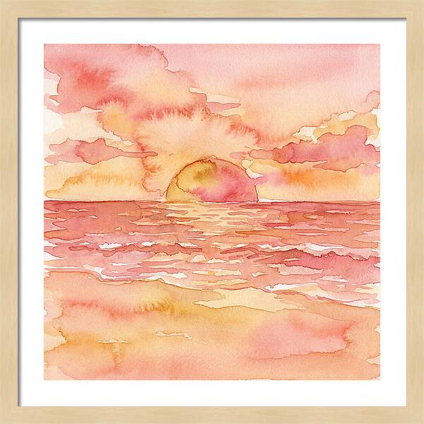 Serene Evening By The Shore