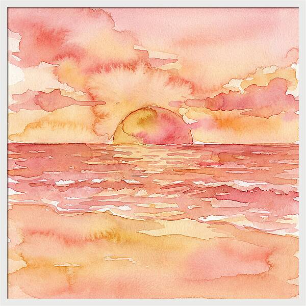 Serene Evening By The Shore