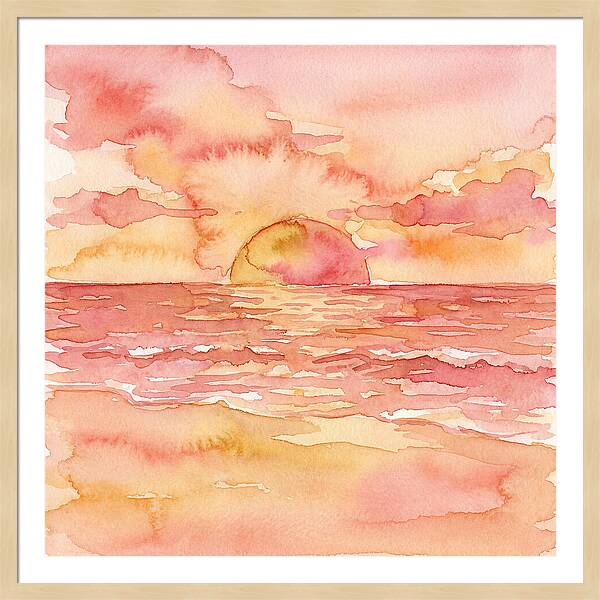 Serene Evening By The Shore