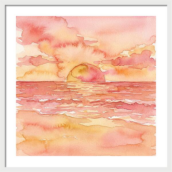 Serene Evening By The Shore