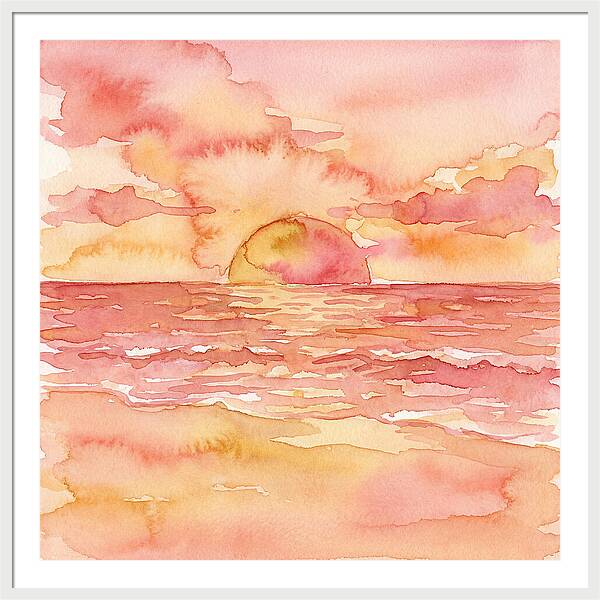 Serene Evening By The Shore