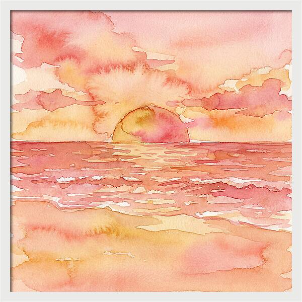 Serene Evening By The Shore