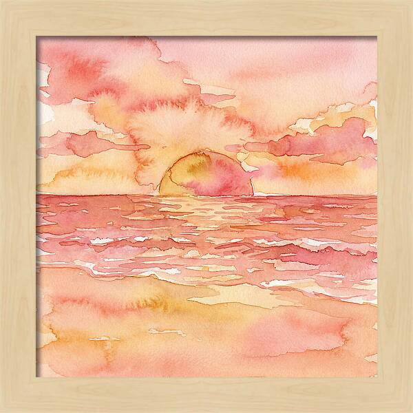 Serene Evening By The Shore