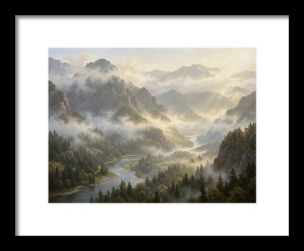 Serene Foggy Landscape