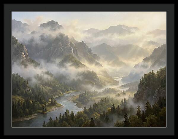 Serene Foggy Landscape