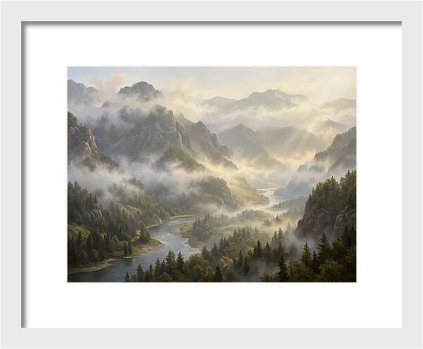 Serene Foggy Landscape
