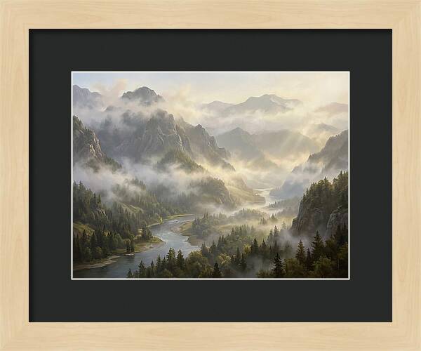 Serene Foggy Landscape