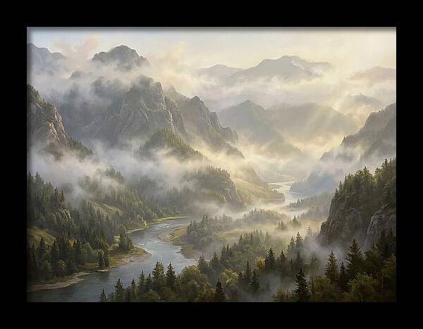 Serene Foggy Landscape