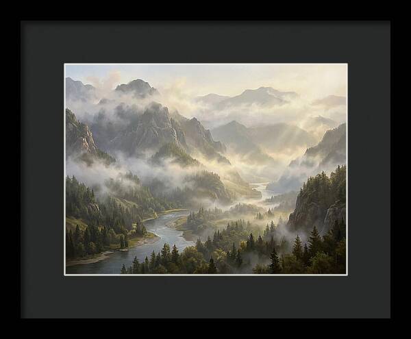 Serene Foggy Landscape