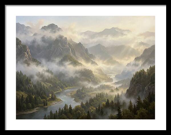 Serene Foggy Landscape
