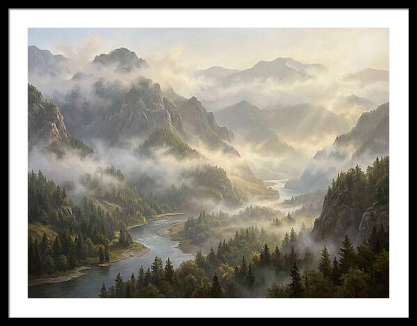 Serene Foggy Landscape