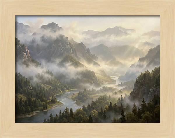Serene Foggy Landscape