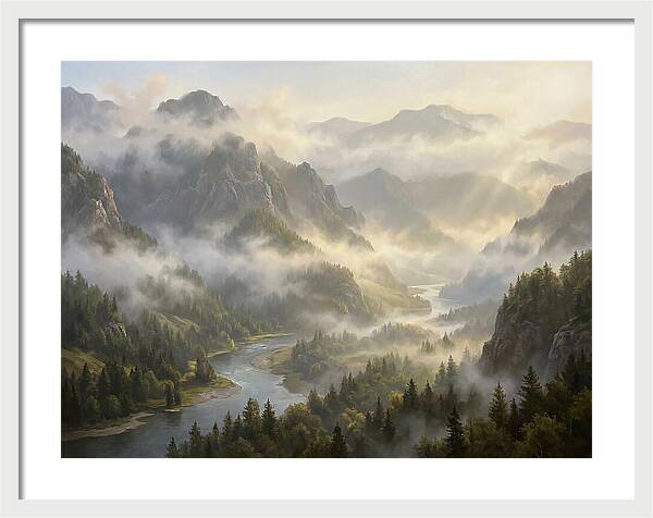 Serene Foggy Landscape
