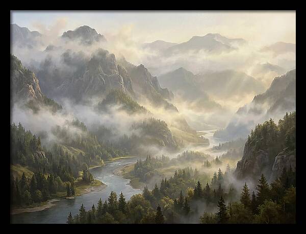 Serene Foggy Landscape