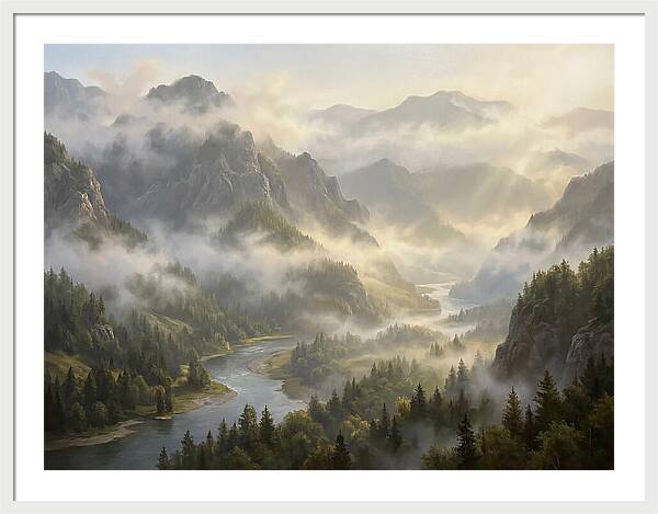Serene Foggy Landscape