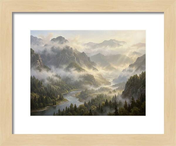 Serene Foggy Landscape