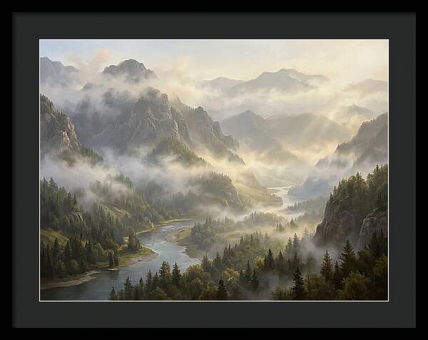 Serene Foggy Landscape