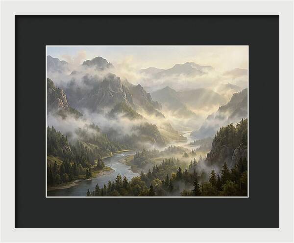 Serene Foggy Landscape