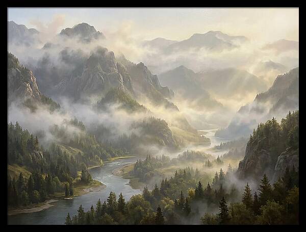 Serene Foggy Landscape