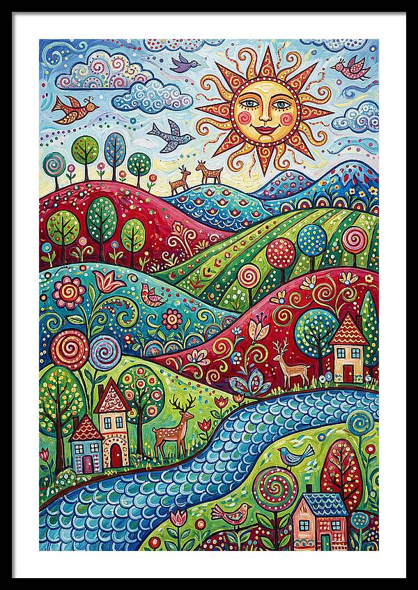 Serene Folk Landscape