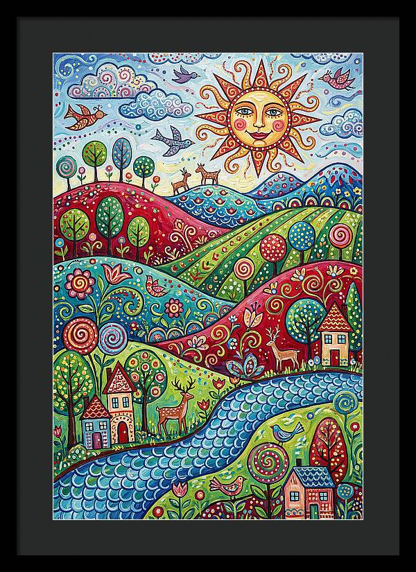 Serene Folk Landscape