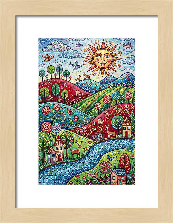 Serene Folk Landscape