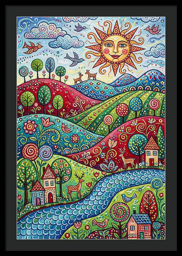 Serene Folk Landscape