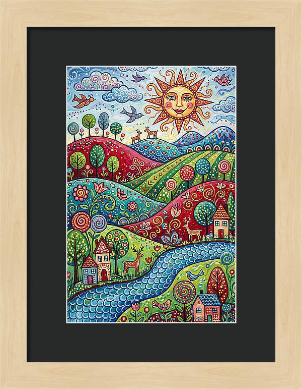 Serene Folk Landscape