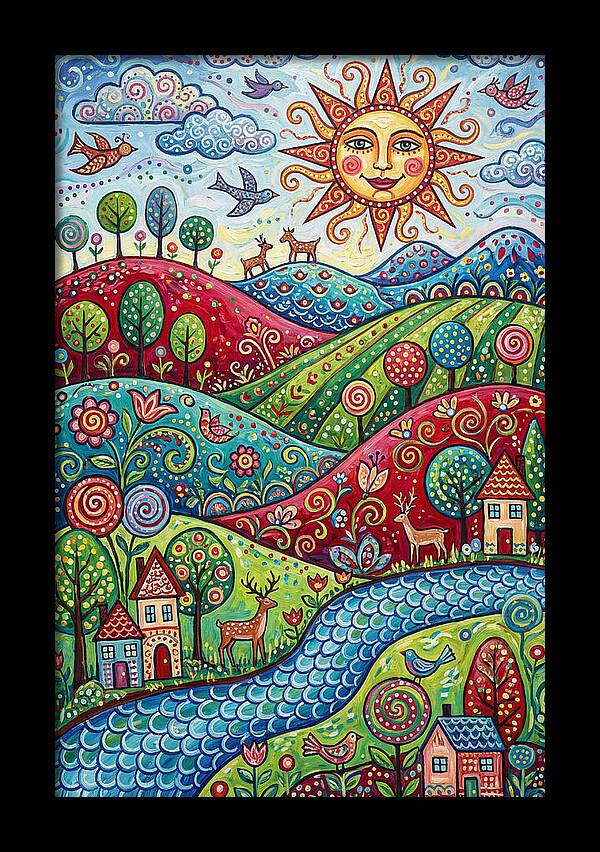 Serene Folk Landscape