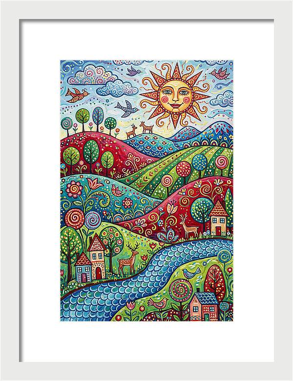 Serene Folk Landscape