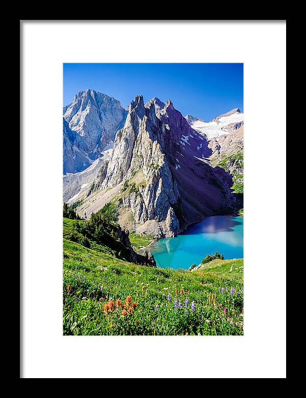 Serene Garden Landscape In Glacier National Park